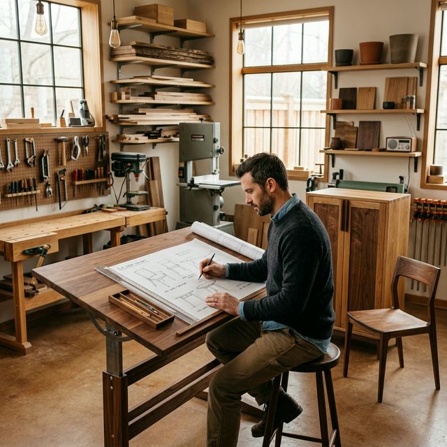 Dastkaar workshop interior with architect